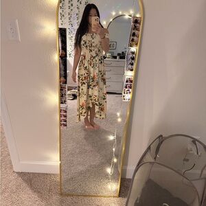 J for Justify Cream Floral High Low Dress